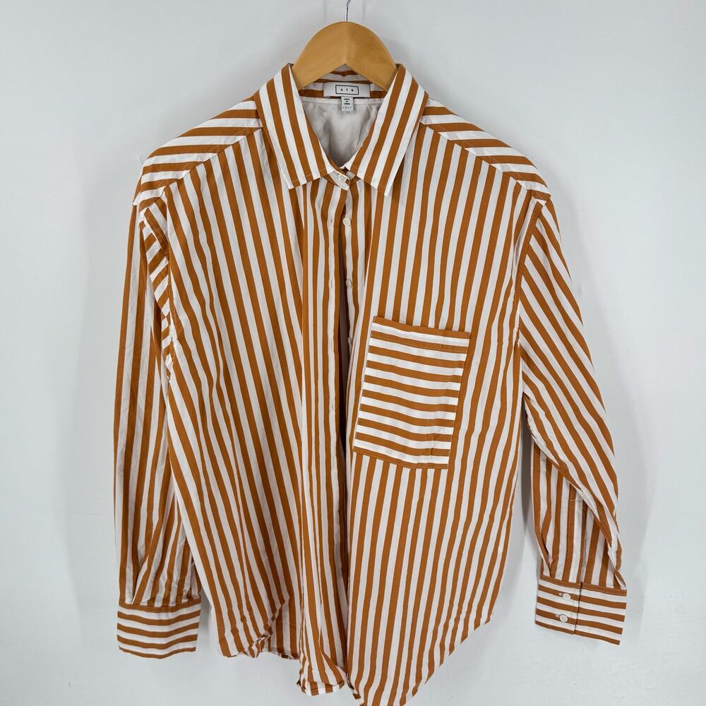 Ayr The Deep End Oversized Striped Button Down Sh… - image 3